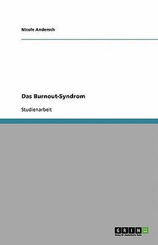 Das Burnout-Syndrom - cover