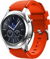 KELERINO. Siliconen bandje geschikt voor Samsung Galaxy Watch (46mm)/Gear S3 - Oranje / Rood