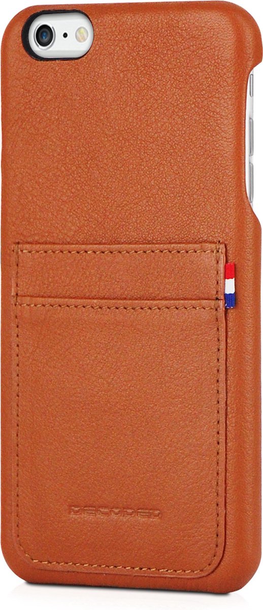 Decoded Back Cover - Premium Leren Hoesje voor iPhone 6s Plus / 6 Plus - Zwart
