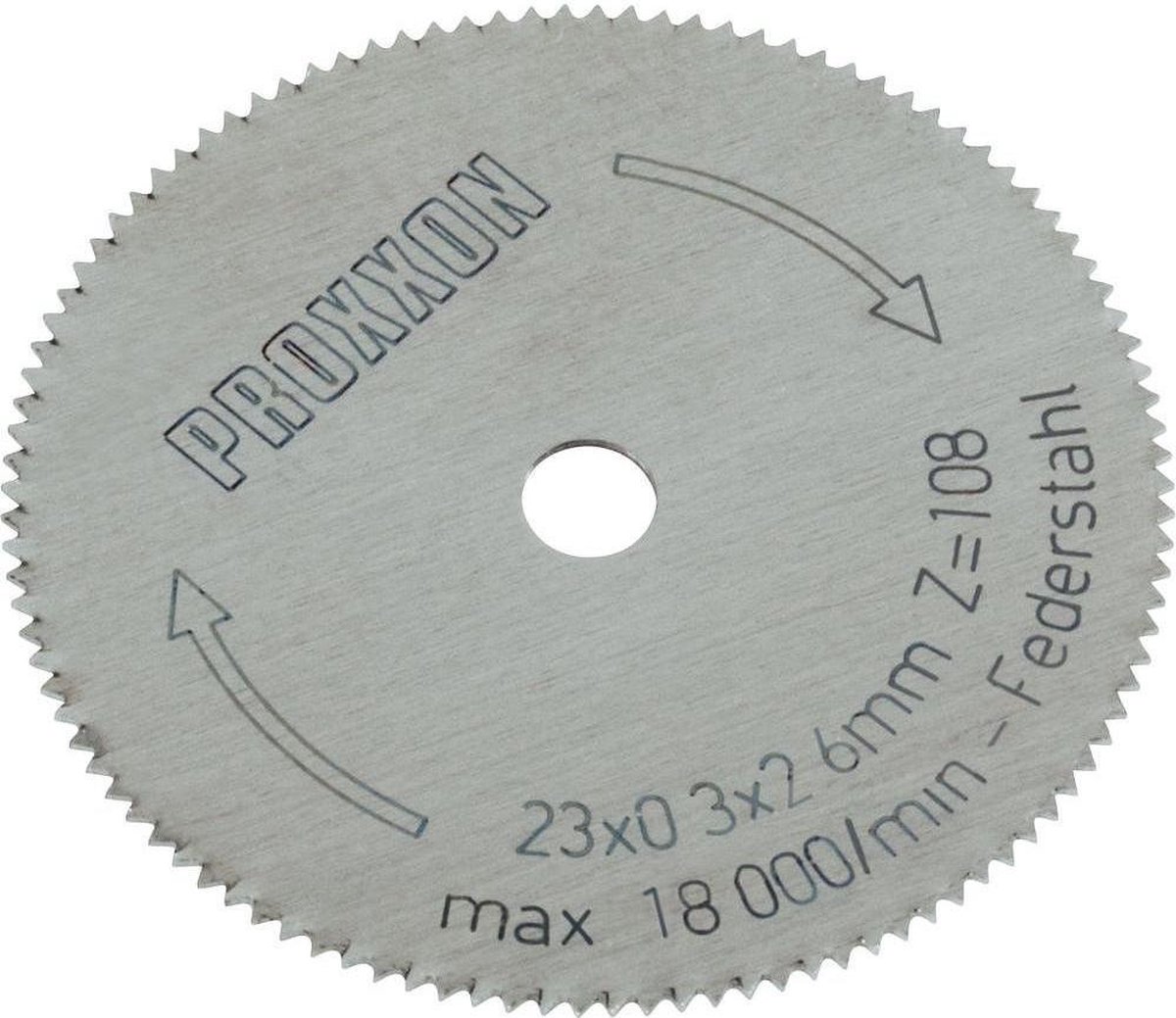 Proxxon Micromot Proxxon 28 652 Cirkelzaagblad 23 x 2.6 x 0.3 mm 1 stuk(s)