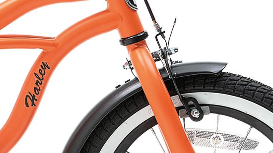 Nogan Harley Kinderfiets - Jongens - 16 inch - Oranje | bol.com