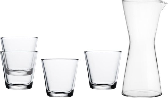 officieel hoeveelheid verkoop Dicht Iittala Karaf + 4 Glazen Helder | bol.com