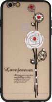 Love Forever Hoesjes Geschikt voor iPhone 6 / 6s Plus Wit