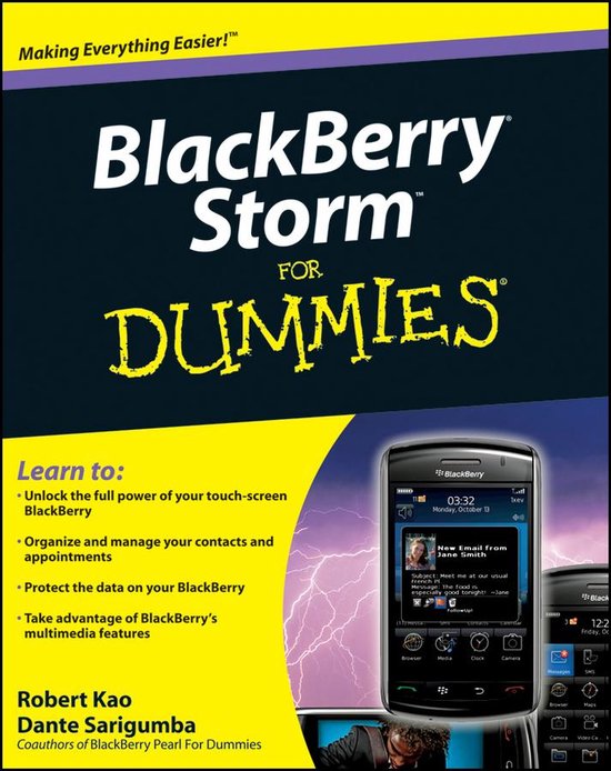 BlackBerry Storm For Dummies - cover