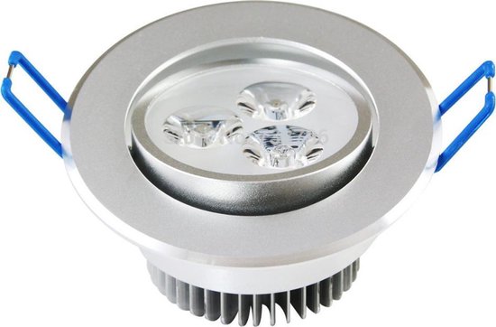 stuks) LED spot met adapter, 3w, koud-wit, inbouwspots, daglicht | bol.com