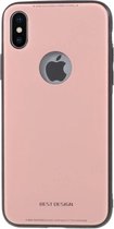acryl spiegelachtige back case hoes voor iphone x roze