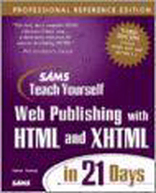 Sams Teach Yourself Web Publishing with Html and Xhtml in 21 ... - cover