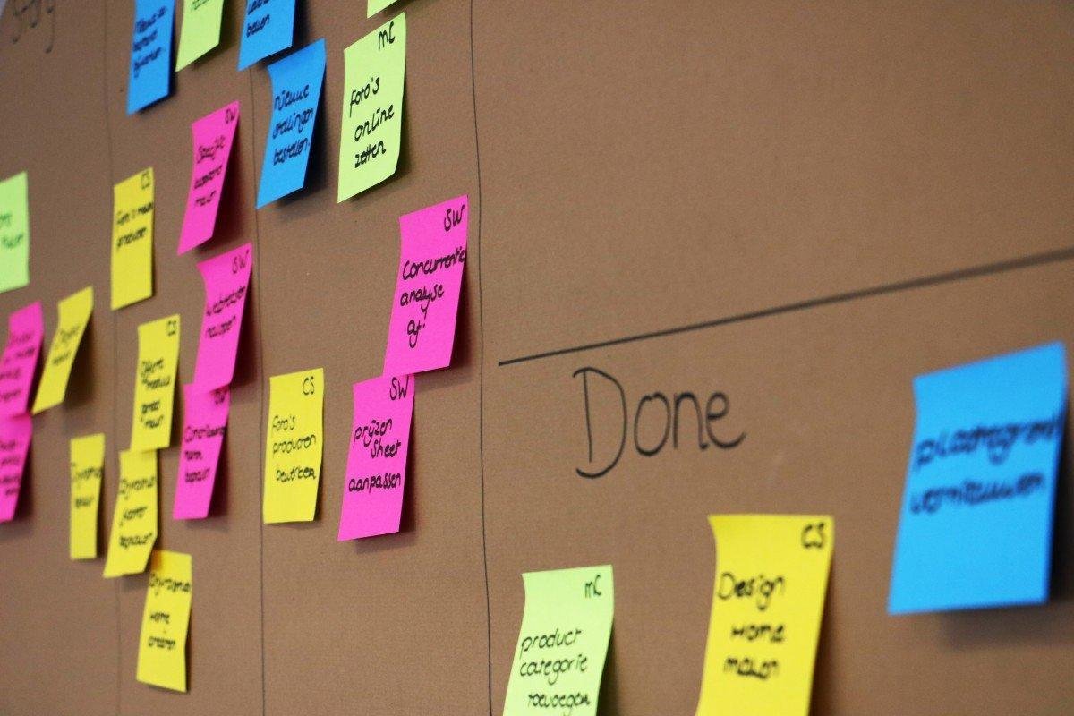 Scrum Starter Kit Standaard: compleet scrumbord met post-its thumbnail 3