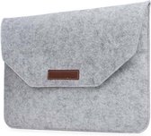 Vilten Soft Sleeve Voor de Apple Macbook Air / Pro (Retina) 15 Inch - Bescherming Cover Hoes - Grijs