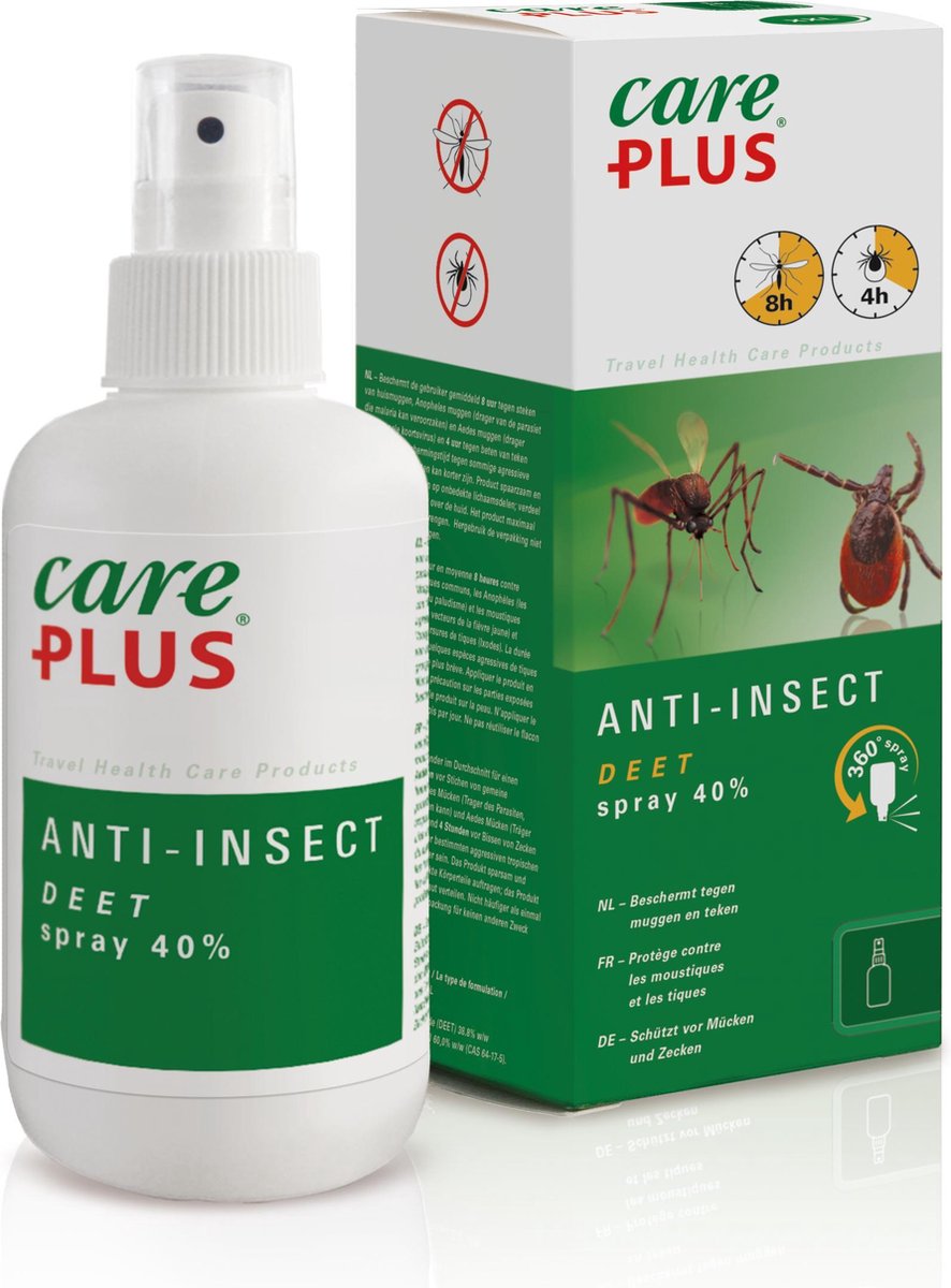 Care Plus Anti-Insect Deet 40% Spray - Muggenspray - 200ml