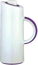 XTRA - Thermoskan - Isoleerkan Koffie of Thee  - 1 liter   - Horeca kwaliteit -  Model Thermosfles Mono wit purple