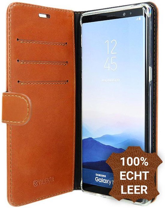Valenta Classic Luxe Samsung Galaxy Note 8 Hoesje Leer Bookcase Bruin |  bol.com