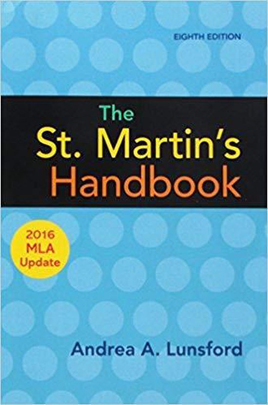The St. Martin's Handbook with 2016 MLA Update - cover