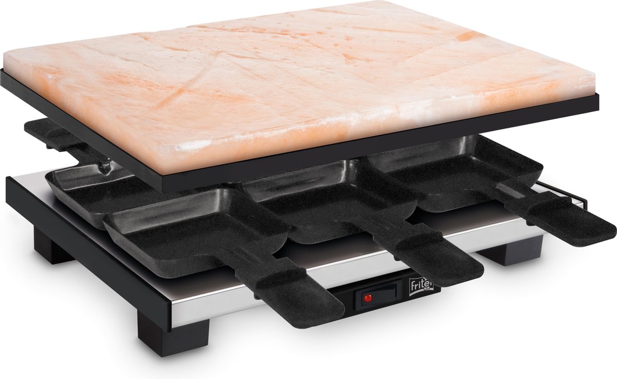 Fritel SR3150 Gourmetstel Racletteset met zoutsteen 6 personen