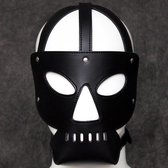 Banoch - Skull Black Mask - zwart masker pu leer - bondage