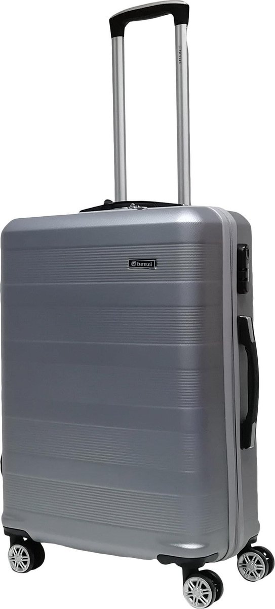 Benzi Jalba Medium koffer - 65 cm - Zilvergrijs