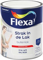Flexa Strak in de Lak Hoogglans - Buitenverf - fris wit - 0,75 liter