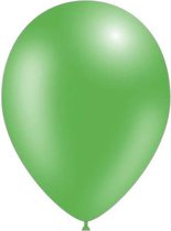 100 stuks - Feestballonnen metallic groen 26 cm professionele kwaliteit