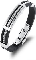 Montebello Armband Anakin - 316L Staal - Siliconen - 10mm - 19cm