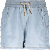 Like Flo Meisjes Denim Ruffle Shorts - Blauw - Maat 128