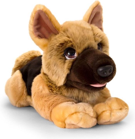 Keel Toys pluche Herdershond bruin honden knuffel 37 cm - Honden  knuffeldieren -... | bol.com