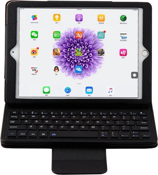 Javu - iPad Pro 9.7 (2016) Toetsenbord Hoes - Bluetooth Keyboard Cover Zwart - Shop4