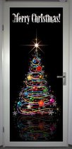 Deurposter 'Merry Christmas! 1' - deursticker 75x195 cm