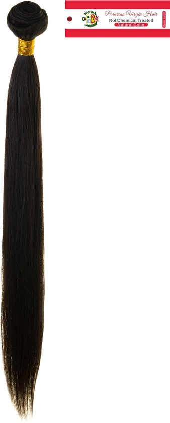 Picasso Vuiligheid Altijd Peruvian haar weft 100% premium human haar steil 24inch/60cm | bol.com