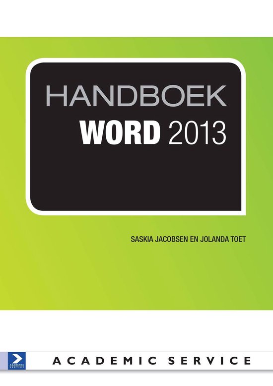 Cover van het boek 'Handboek Word 2013'