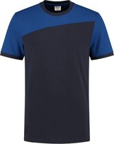 Tricorp T-shirt Bicolor Naden 102006 Navy / Koningsblauw - Maat XS