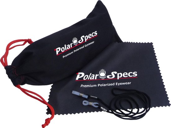 Polar Specs® Polariserende Zonnebril Wave Classic PS9011 - Shiny Black - Polarized Black - Small - Unisex van Polar — afbeelding 2
