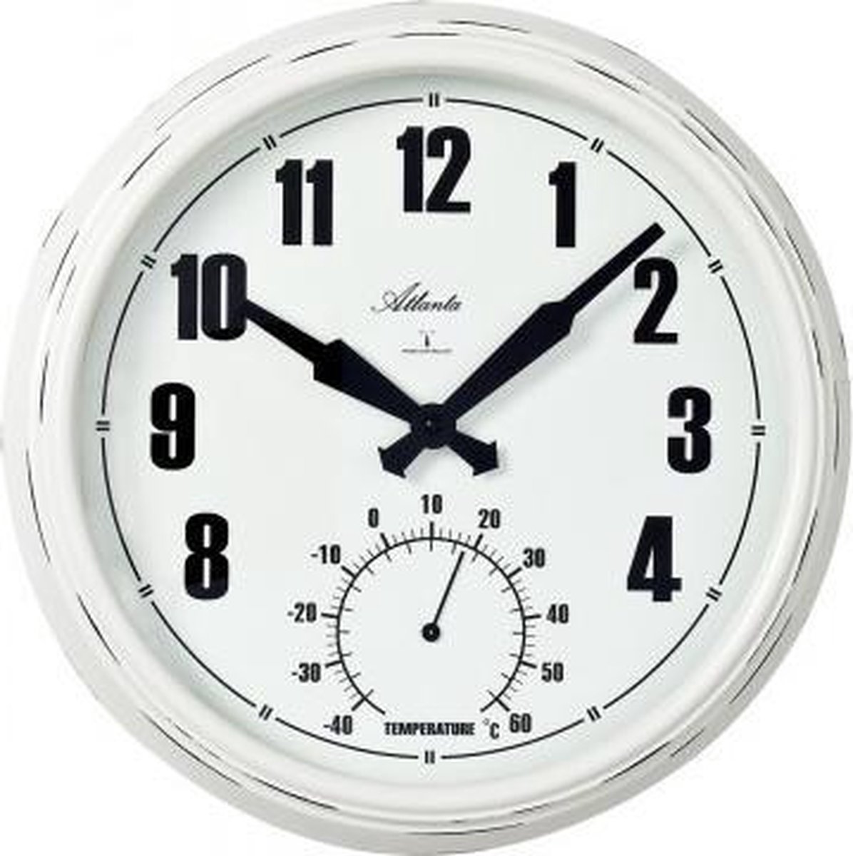 Wandklok met thermometer modern design