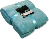 Unique Living Justin - Fleece - Plaid - 150x200 cm - Ocean Blue