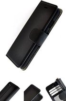 Echt Leder Zwart Wallet Bookcase Pearlycase® Cover voor Apple iPhone 7 Plus
