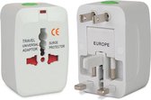 WellTravelled - Reisstekker - Wereldstekker - Internationale Reisadapter - Reisstekker Azie, Amerika, Australie en Engeland - Wit