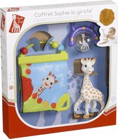 Sophie de giraf Cadeauset - Geboorte geschenkset - Kraamcadeau - Babyshower cadeau - Sophie de giraf poppetje, Rammelaar & Ontdekboekje - Vanaf 0 maanden - In wit/rood geschenkdoosje - 3-Delig