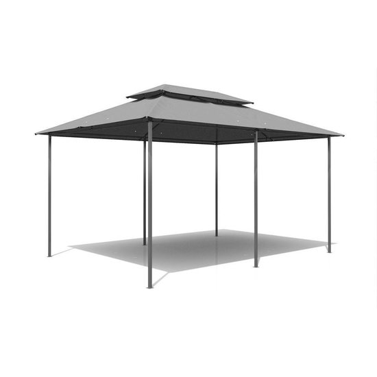 Cape Town Vervangdak voor paviljoen, 4 x 3 m, waterdicht, in 3 kleuren, paviljoendak met pvc-coating (beige