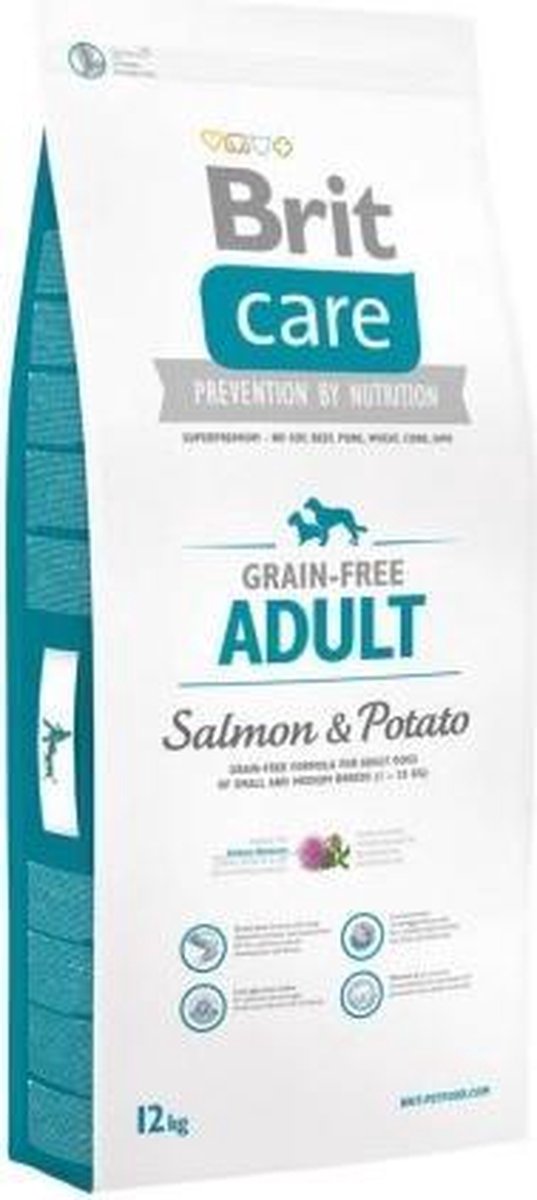 Brit Care Grain Free Adult Salmon & Potato 12 kg - Hond