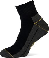 Stapp korte werksokken Coolmax Quarter - 2 paar - Sokken heren 39-42 - Sokken heren - Zwarte sokken