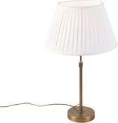QAZQA parte - Klassieke Hanglamp met kap - 1 lichts - H 690 mm - Wit -  Woonkamer | Slaapkamer | Keuken