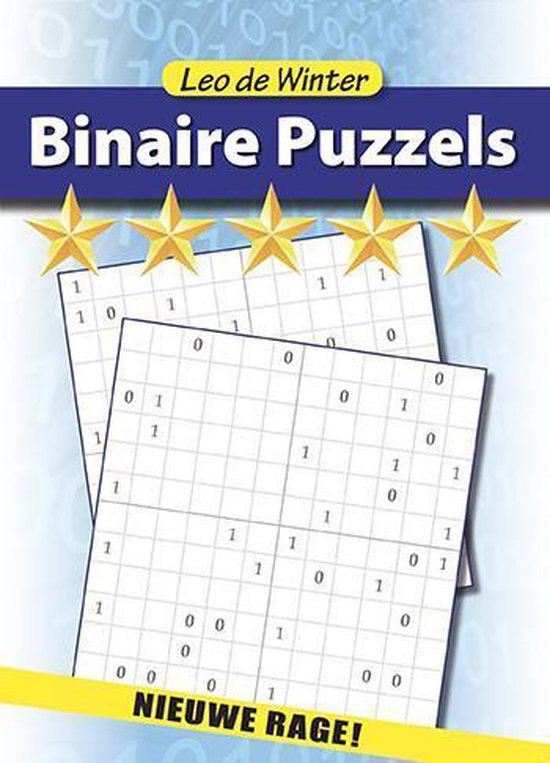 Cover van het boek 'Binaire puzzels 5 sterren'