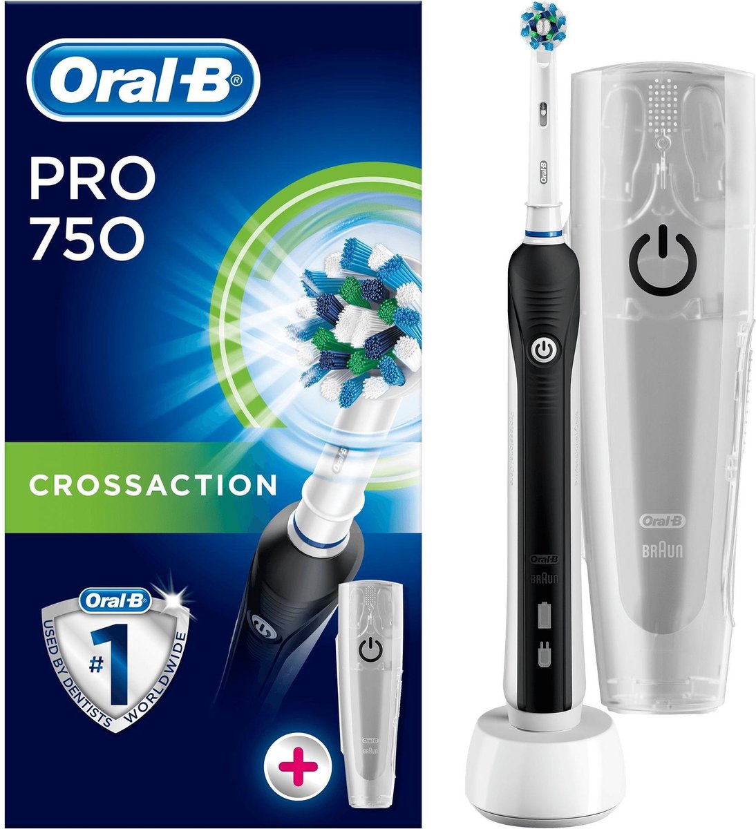 bol.com | Oral-B Pro 750 CrossAction - Elektrische Tandenborstel - Zwart