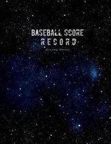 Baseball Score Record Scoring Sheets