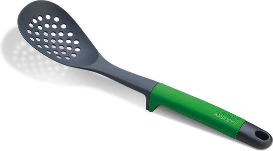 Cuillère à trou et spatule verte