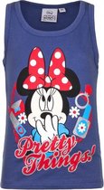 Mouwloos Minnie Mouse t-shirt blauw 128