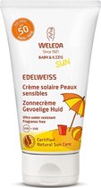 Weleda Edelweiss Zonnecrème gevoelige huid baby en kids spf50 - 50ml