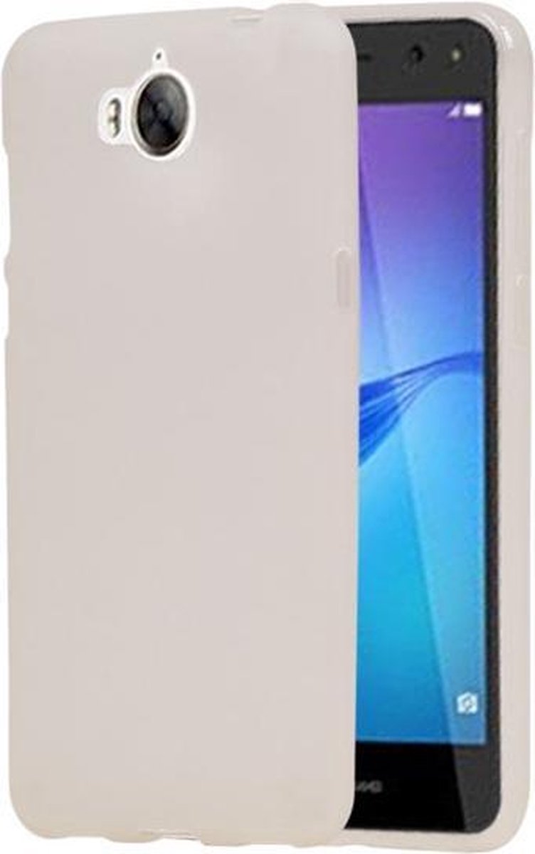 BestCases.nl Huawei Y5 2017 / Y5 III TPU back case hoesje transparant Wit