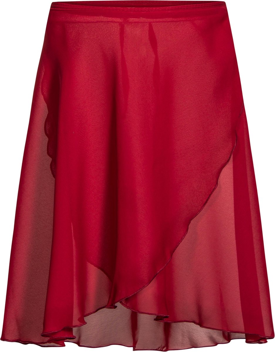 Balletrokje Wikkelrok R3050 dans sport fitness gymnastiek bordeaux maat S/M