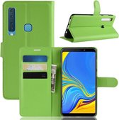 Book Case - Samsung Galaxy A9 (2018) Hoesje - Groen
