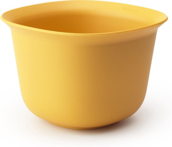 Gele Brabantia mengkom op witte achtergrond.
